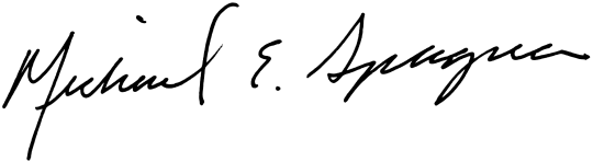 Signature of Michael Spagna 