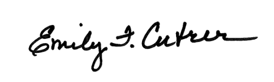 Emily F. Cutrer signature